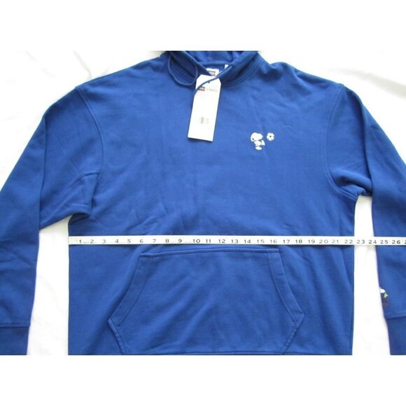New W/ Tag 2020 Levi's x Peanuts Relaxed Snoopy Blue Pullover Hoodie Size M - Picture 3 of 8